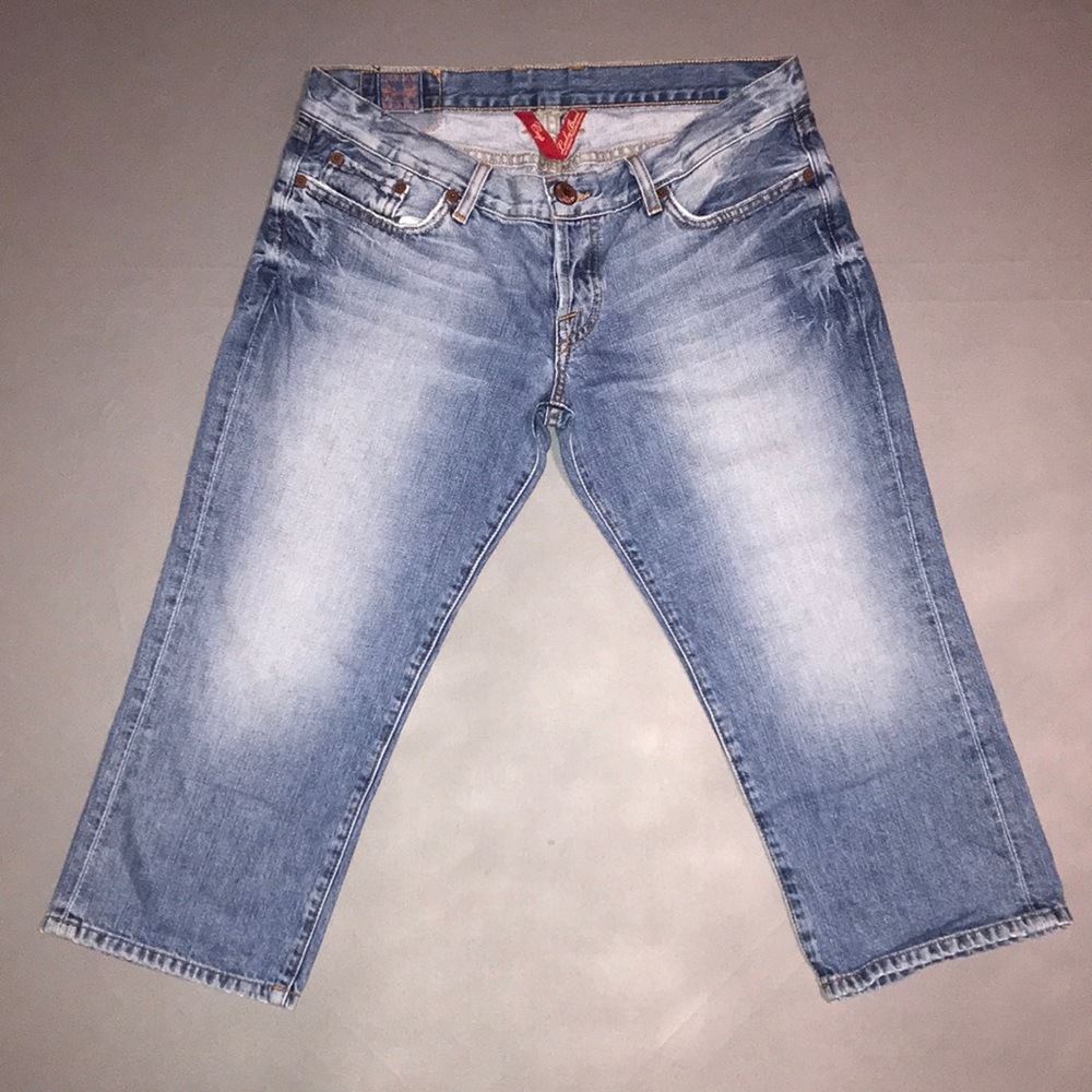 Y2K Lucky Brand Lil French Cuffed Crop Denim Jeans